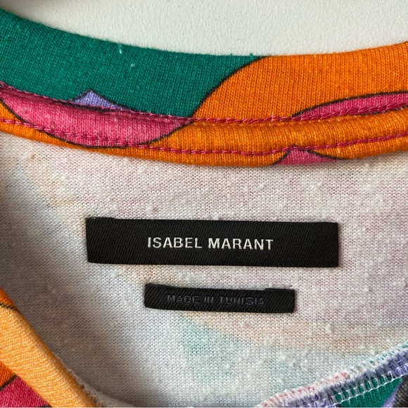 Isabel Marant Zinalia Printed Crop T-Shirt XS - Picture 5 of 9